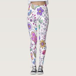 Schmetterlingsfarben und Niedliche Blume Leggings