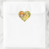 Schmetterlingsfee Herz-Aufkleber (Tasche)
