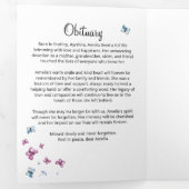 Schmetterlingsfeier Dreifach Gefaltete Ankündigung (Innen Erste Seite)