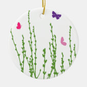 Schmetterlingsfeld Keramik Ornament (Vorne)