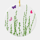 Schmetterlingsfeld Keramik Ornament (Hinten)