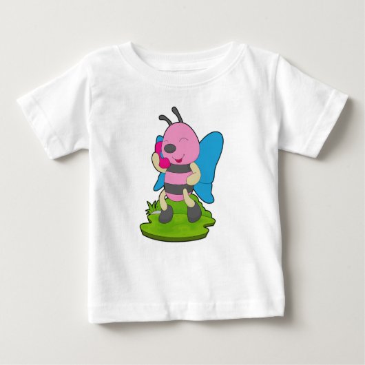 Schmetterlingsfernsprecher Baby T-shirt (Vorderseite)