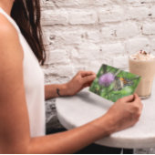 Schmetterlingsfest auf der lila Sippe Postkarte