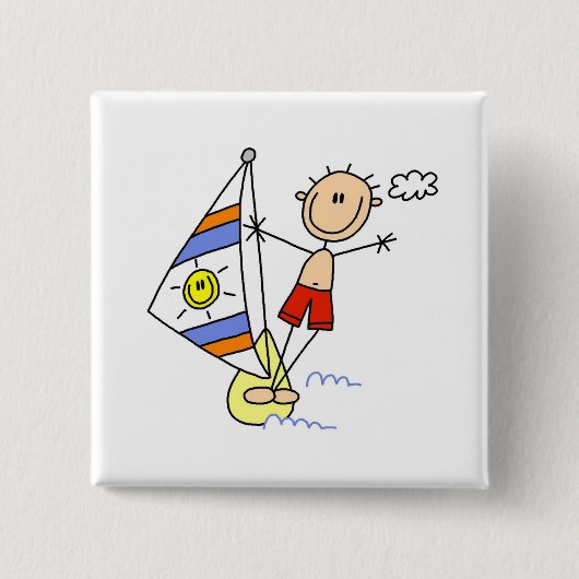 Schmetterlingsfigur Parasailing Knöpfe Button (Vorderseite)