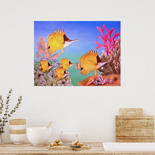 Schmetterlingsfisch Poster (Küche)