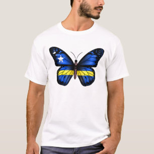Schmetterlingsflagge von Curaçao T-Shirt