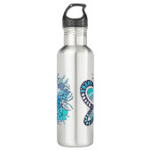 Schmetterlingsflasche Blume aus rostfreiem Stahl W Edelstahlflasche (Vorderseite)