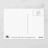 Schmetterlingsflattern Postkarte (Rückseite)