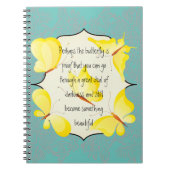 Schmetterlingsfleck-Up-Notebook für Ihre tägliche Notizblock (Vorderseite)