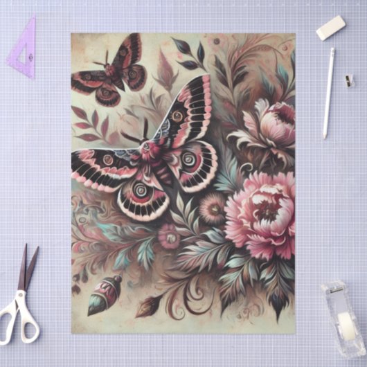 Schmetterlingsfliege-Blume Schmetterlinge, Whimsik Seidenpapier (Basteln)