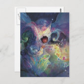 Schmetterlingsfliege-Glitzern*** Postkarte (Vorne/Hinten)