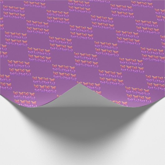 Schmetterlingsfliegen Geschenkpapier (Ecke)