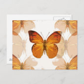 Schmetterlingsfliegen Postkarte (Vorne/Hinten)