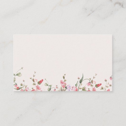 Schmetterlingsflorentaucher-Kinderdusche Begleitkarte (Rückseite)