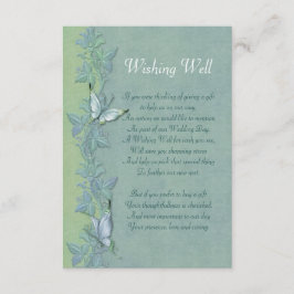 Schmetterlingsflug Flora Wunschkarte Begleitkarte