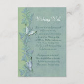 Schmetterlingsflug Flora Wunschkarte Begleitkarte (Vorderseite)