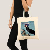 Schmetterlingsflug-Leinwand-Tasche Tragetasche (Vorderseite (Produkt))