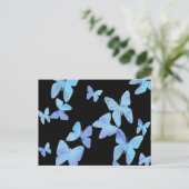 Schmetterlingsflug Postkarte (Stehend Vorderseite)