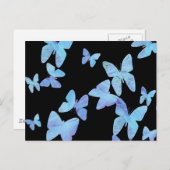 Schmetterlingsflug Postkarte (Vorne/Hinten)