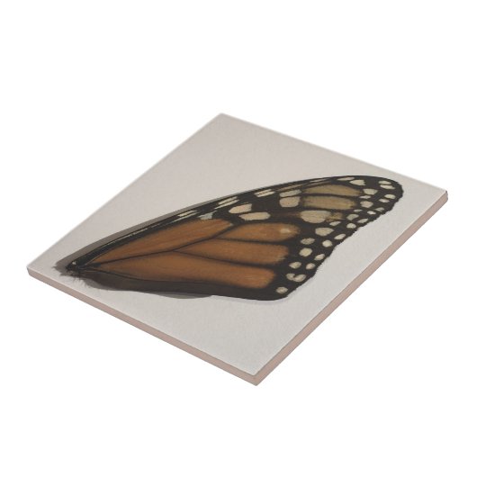 Schmetterlingsflügel auf Papier Fliese (Seite)