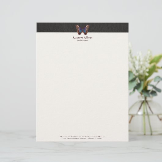 Schmetterlingsflügel Briefbogen (Stehend Vorderseite)