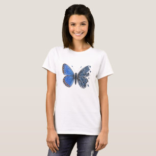 Schmetterlingsflügel des Gemeinen Bläulings aus ze T-Shirt