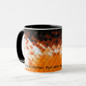 Schmetterlingsflügel des Monarchfalters Tasse (Vorderseite Links)