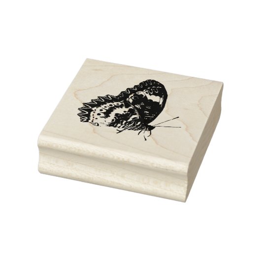 Schmetterlingsflügel geschlossen Gummi-Briefmarke Gummistempel (Stempel)
