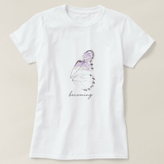 Schmetterlingsflügel im Werden T-Shirt (Design vorne)