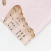 Schmetterlingsform Rosa Poetisch Fleecedecke (Ecke)