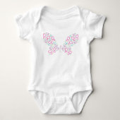 Schmetterlingsformen Baby Strampler (Vorderseite)