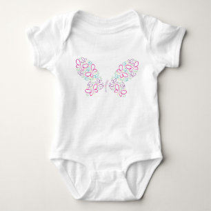 Schmetterlingsformen Baby Strampler