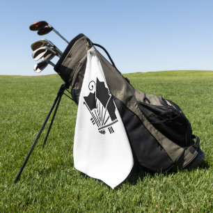 Schmetterlingsförmige Fächer (Ageha) Golfhandtuch