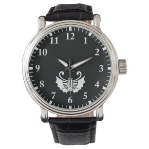 Schmetterlingsförmige Fächer (Kocho) Uhr