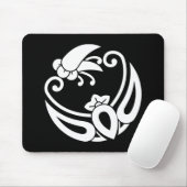 Schmetterlingsförmige Nelke mit Kind Mousepad (Mit Mouse)