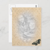 Schmetterlingsfoto Postkarte (Vorne/Hinten)