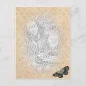 Schmetterlingsfoto Postkarte (Vorderseite)