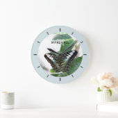 Schmetterlingsfotografie Personalisierte Wall-Uhr Große Wanduhr (Zuhause)