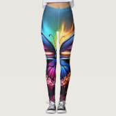 Schmetterlingsfrauen bekleiden Leggings (Vorderseite)