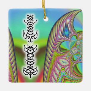 "Schmetterlingsfreiheit" Keramikornament