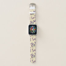 Schmetterlingsfreude in Cream Apple Watch Band