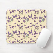 Schmetterlingsfreude in Cream Mousepad (Mit Mouse)