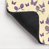 Schmetterlingsfreude in Creme-Mauspad Mousepad (Ecke)
