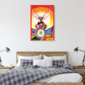 Schmetterlingsfreude Leinwanddruck (Insitu (Schlafzimmer))