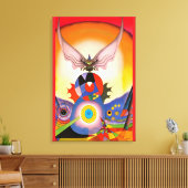 Schmetterlingsfreude Leinwanddruck (Insitu (Wohnzimmer))