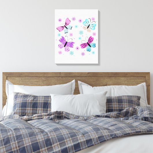 Schmetterlingsfreunde Leinwanddruck (Insitu (Schlafzimmer))