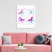 Schmetterlingsfreunde Leinwanddruck (Insitu (Wohnzimmer))