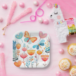 Schmetterlingsgarten 1 pappteller