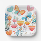 Schmetterlingsgarten 1 pappteller (Vorderseite)