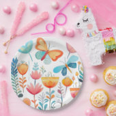 Schmetterlingsgarten 1 pappteller (Party)